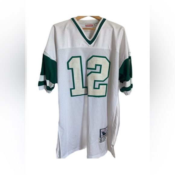 Vintage Mitchell & Ness Green & White Jersey with the number 12 Men’s Size 52.